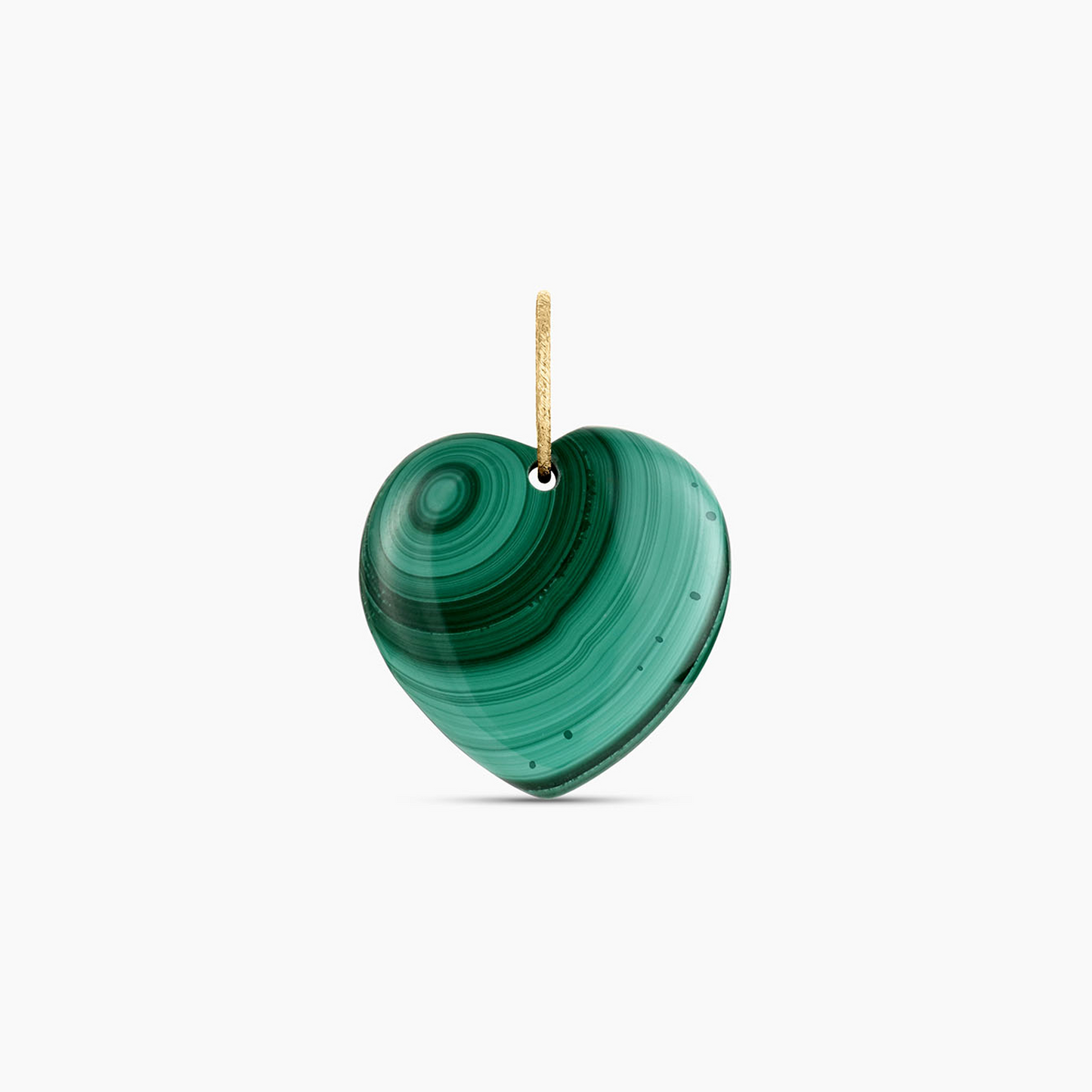 Malachite Heart Charm