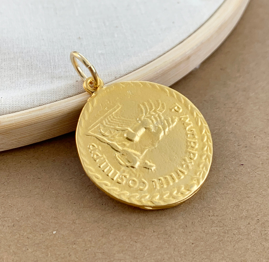 Golden Coin Charm