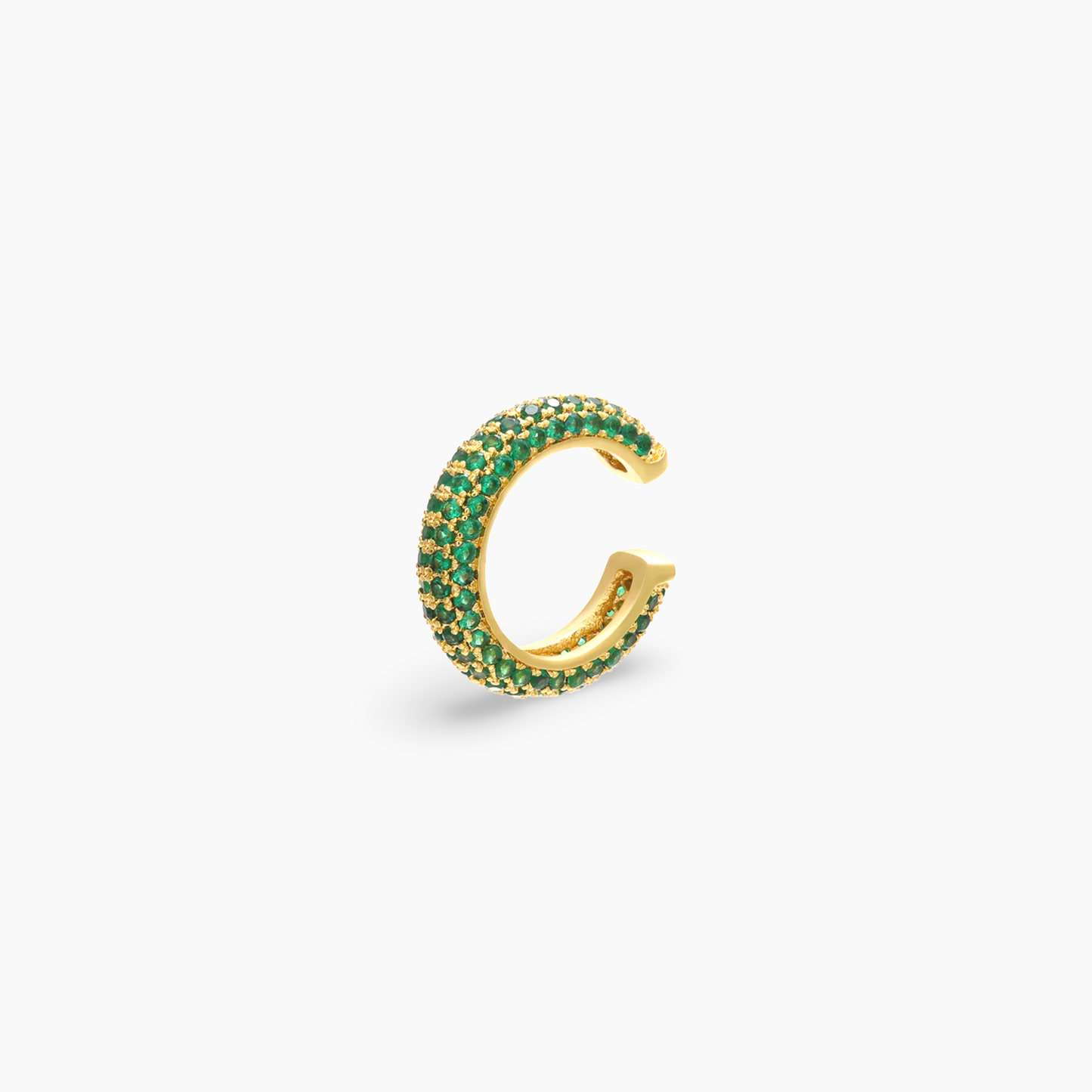 Green CZ Ear Cuff