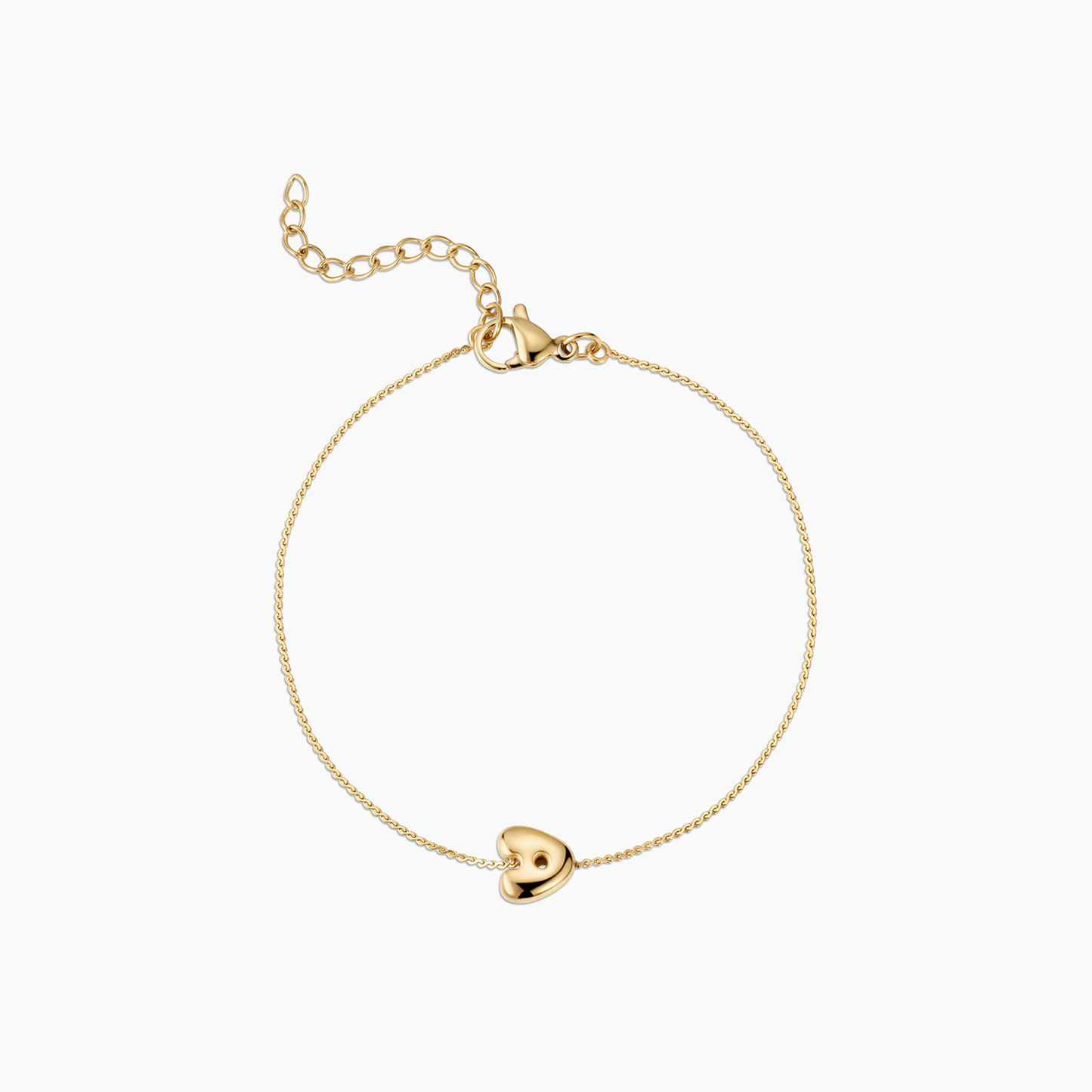 Bubble Initial Bracelet