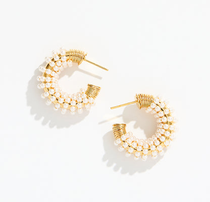 Alejandra Pearl Hoops