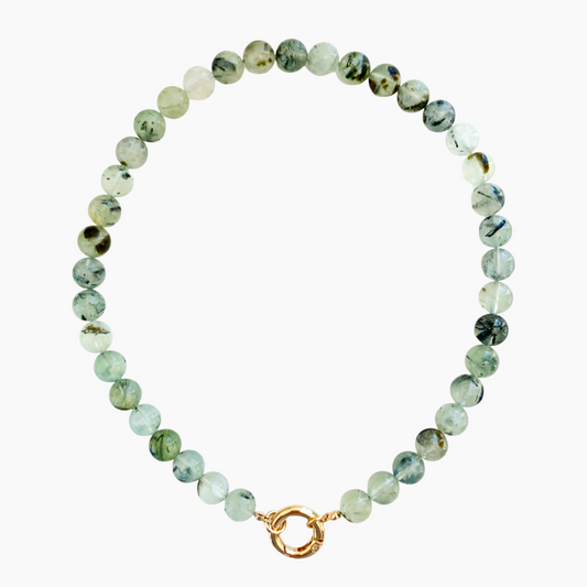 Prehnite Charm Necklace