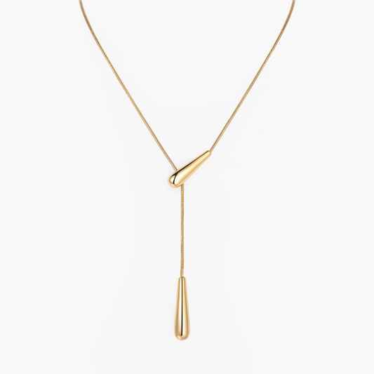 Gold Lariat Necklace