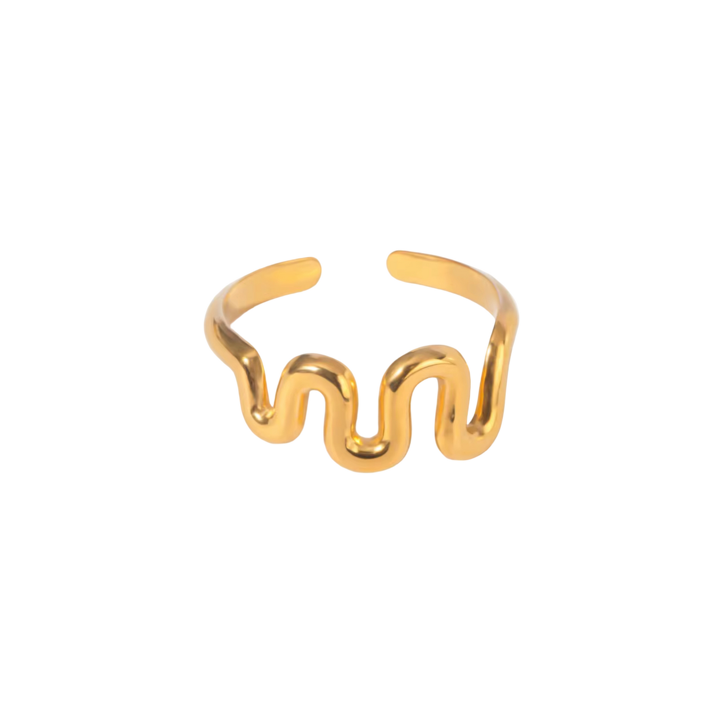 Adjustable Wavy Ring