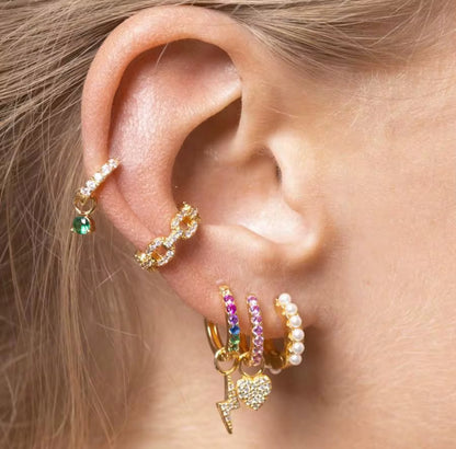CZ Link Ear Cuff