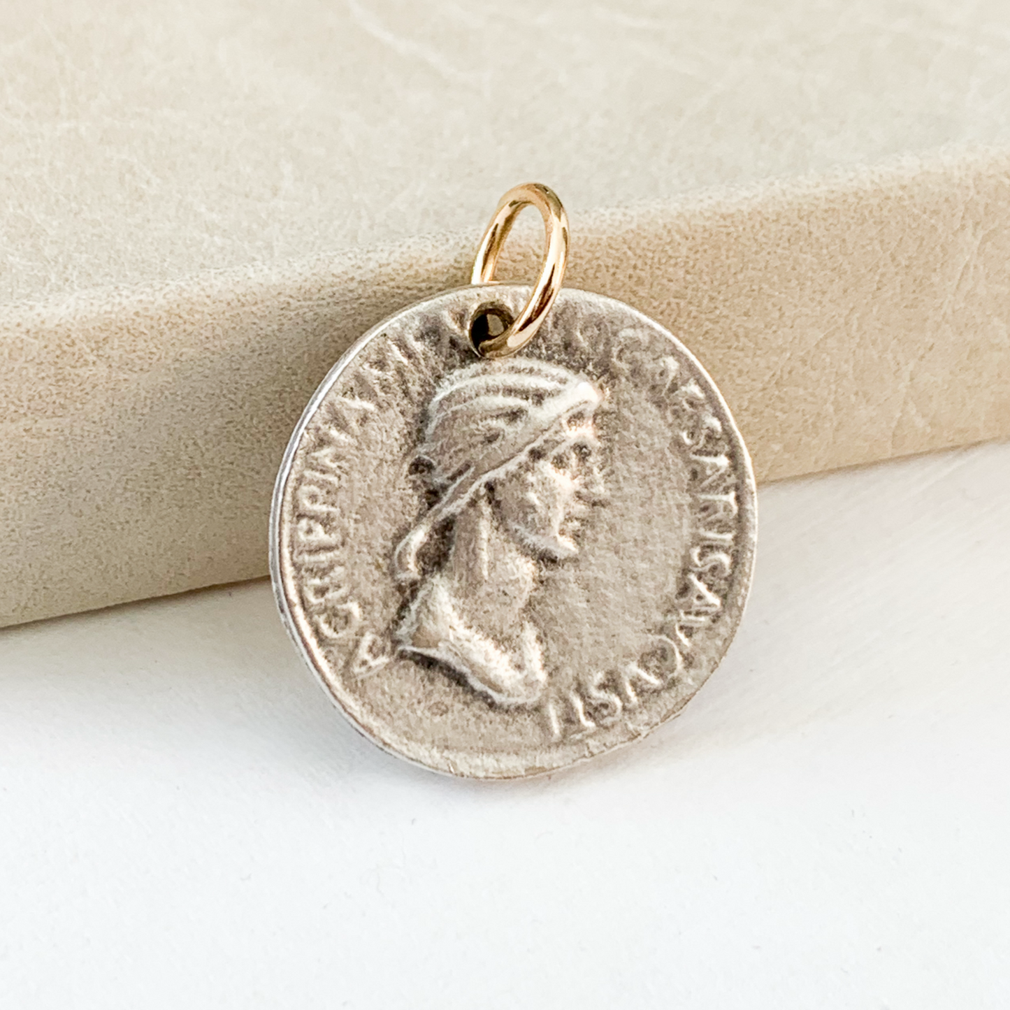 Silver Coin Charm