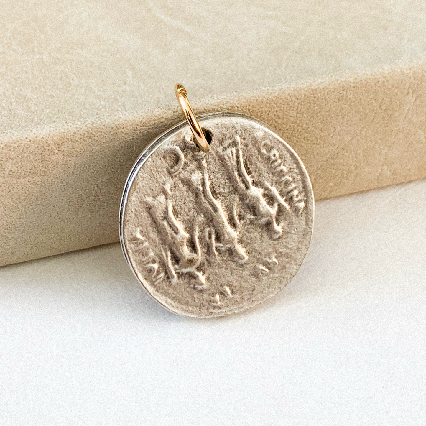 Silver Coin Charm