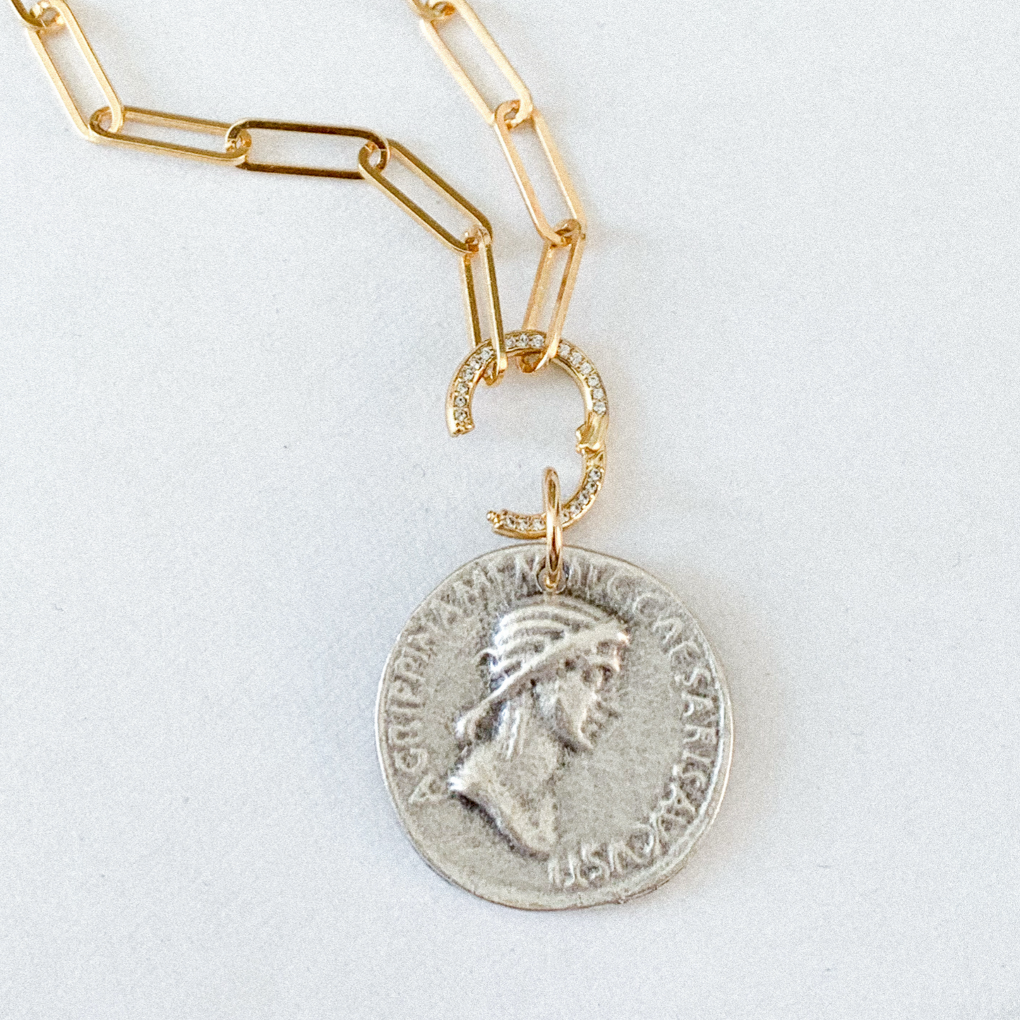 Silver Coin Charm