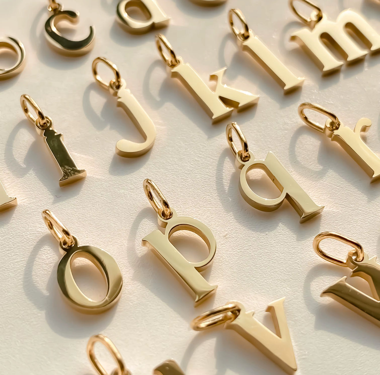 Gold Initial Charm
