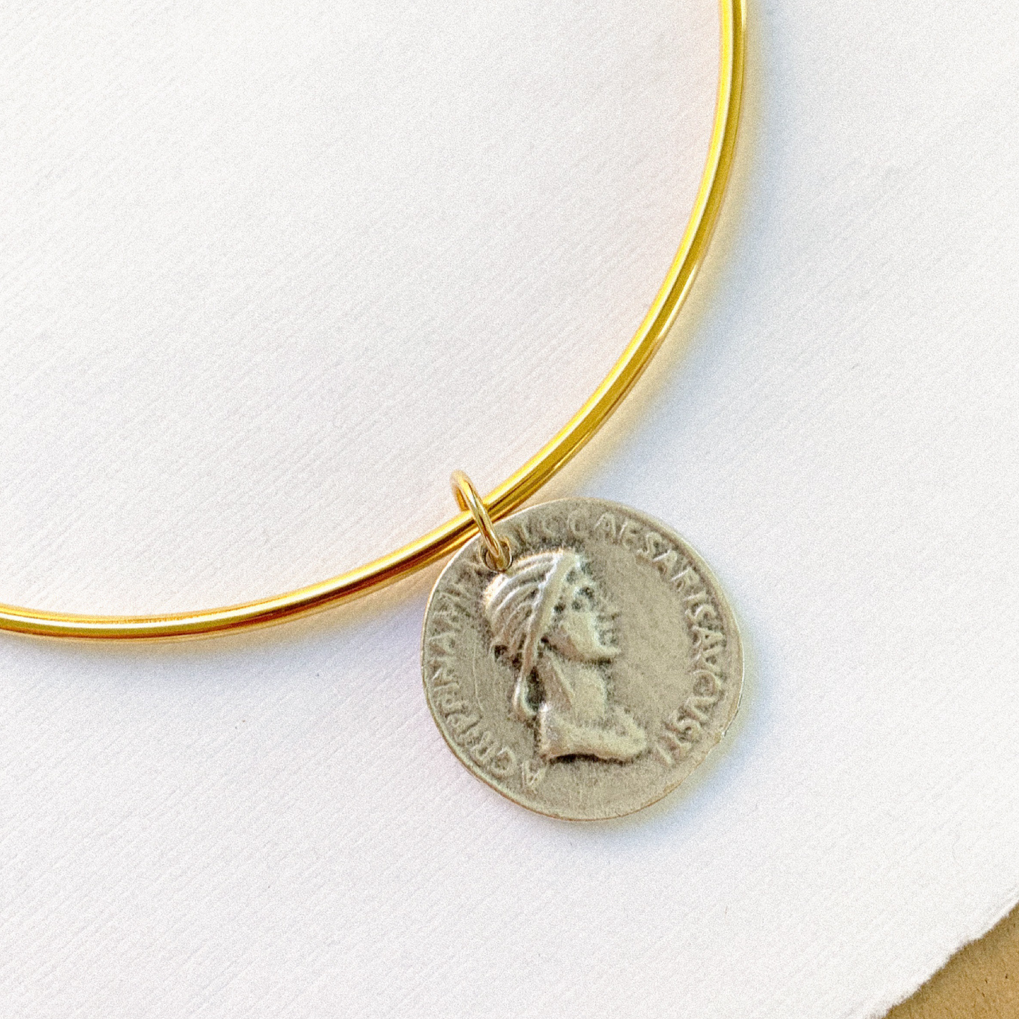 Silver Coin Charm