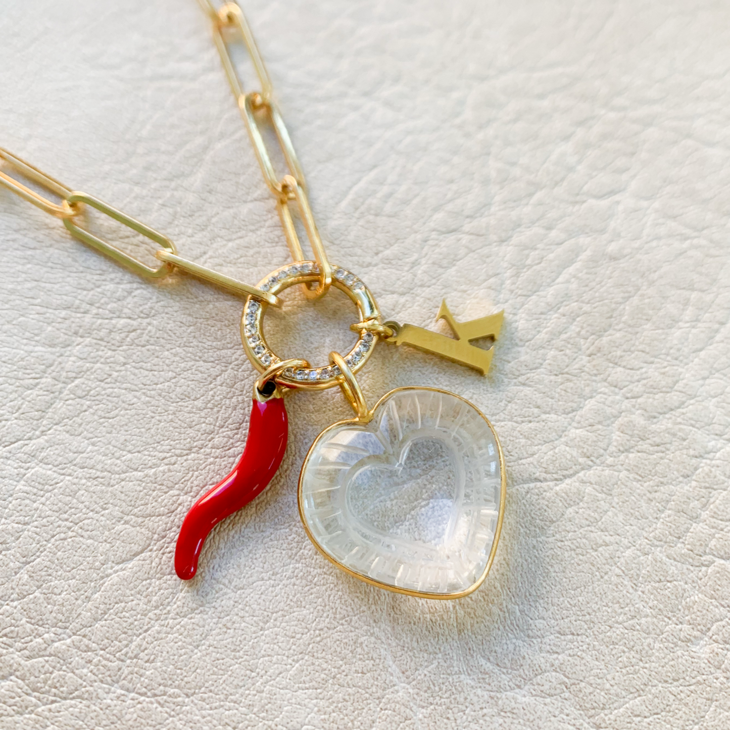 Gold Initial Charm