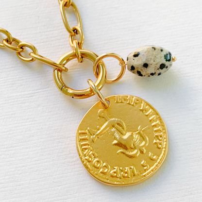 Dalmatian Jasper Charm